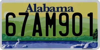 AL license plate 67AM901