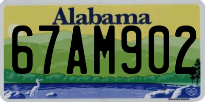 AL license plate 67AM902