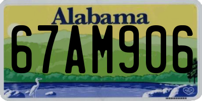 AL license plate 67AM906