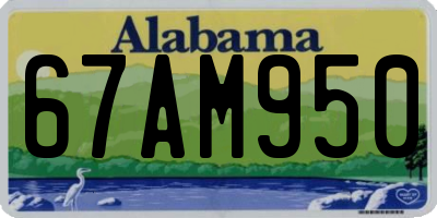 AL license plate 67AM950