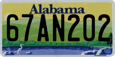 AL license plate 67AN202