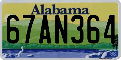 AL license plate 67AN364
