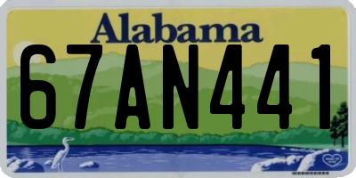 AL license plate 67AN441