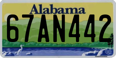 AL license plate 67AN442