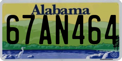 AL license plate 67AN464