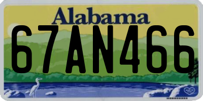 AL license plate 67AN466