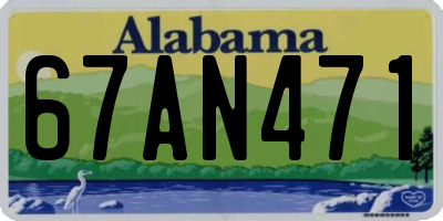 AL license plate 67AN471
