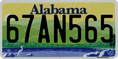 AL license plate 67AN565