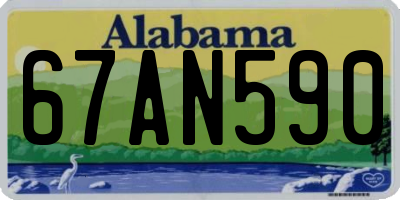 AL license plate 67AN590