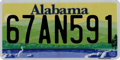 AL license plate 67AN591