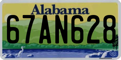 AL license plate 67AN628