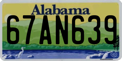 AL license plate 67AN639