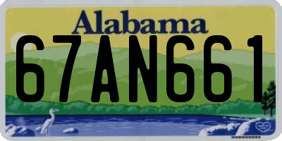 AL license plate 67AN661