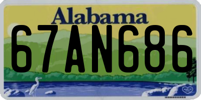 AL license plate 67AN686