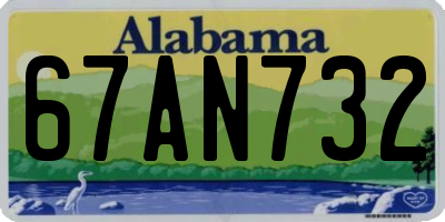 AL license plate 67AN732