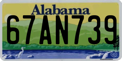 AL license plate 67AN739
