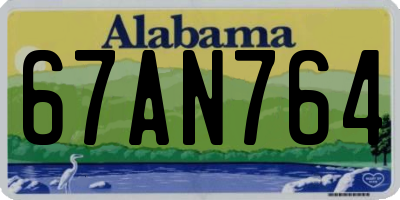 AL license plate 67AN764
