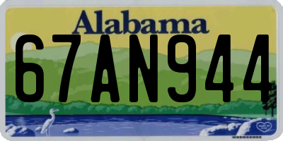 AL license plate 67AN944