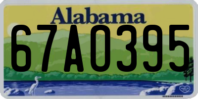 AL license plate 67AO395