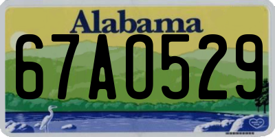 AL license plate 67AO529