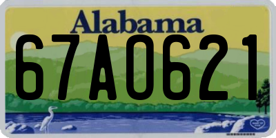 AL license plate 67AO621