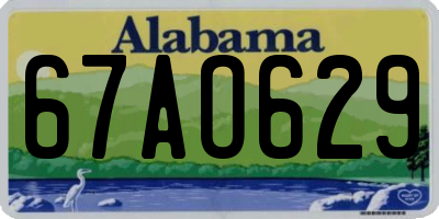 AL license plate 67AO629