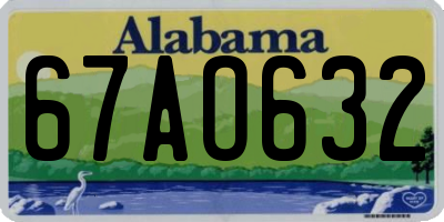 AL license plate 67AO632