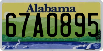 AL license plate 67AO895