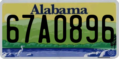 AL license plate 67AO896