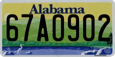 AL license plate 67AO902