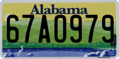 AL license plate 67AO979