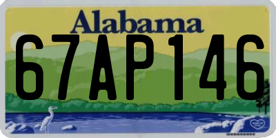 AL license plate 67AP146