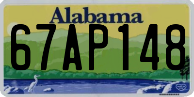 AL license plate 67AP148