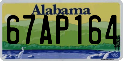 AL license plate 67AP164