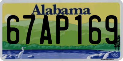 AL license plate 67AP169