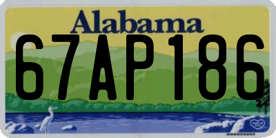 AL license plate 67AP186