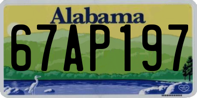 AL license plate 67AP197