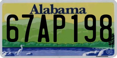 AL license plate 67AP198