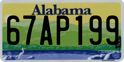 AL license plate 67AP199