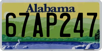 AL license plate 67AP247