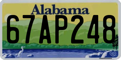 AL license plate 67AP248