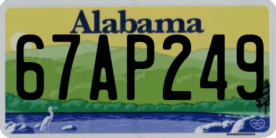 AL license plate 67AP249