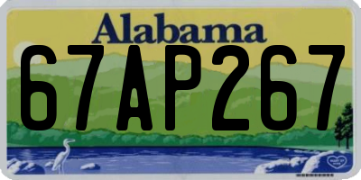 AL license plate 67AP267