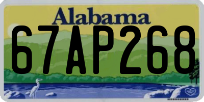 AL license plate 67AP268