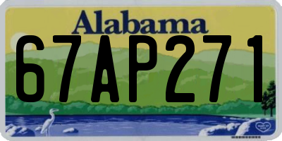 AL license plate 67AP271