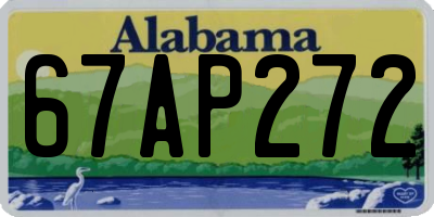 AL license plate 67AP272