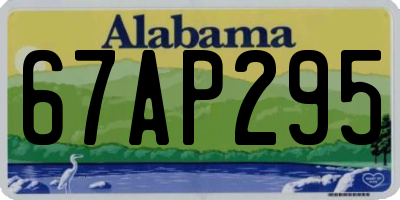 AL license plate 67AP295