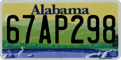 AL license plate 67AP298
