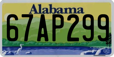 AL license plate 67AP299