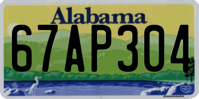AL license plate 67AP304